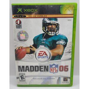 Madden NFL 06 Xbox Video Game Ea Sports Football Simulation Game with Manual